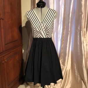 Custom Black & White Cotton Dress